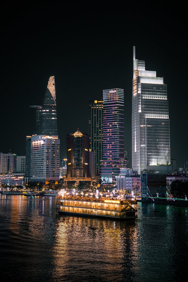 Photo by Dung Lee Ho Chi Minh City in the Night